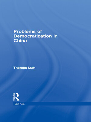 cover image of Problems of Democratization in China